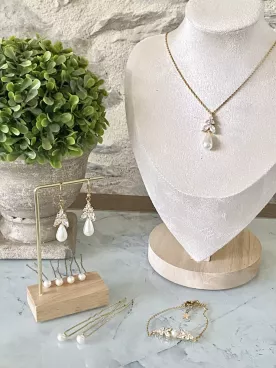 Parure Opaline – Bijoux de Mariée en Perles & Cristaux