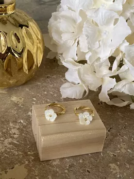 Nacréa – Boucles d’oreilles / Créoles – Mariée