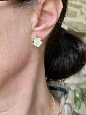 Boucles d’oreilles / Créoles – Mariée-Nacréa
