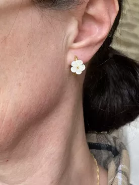 Nacréa – Boucles d’oreilles / Créoles – Mariée