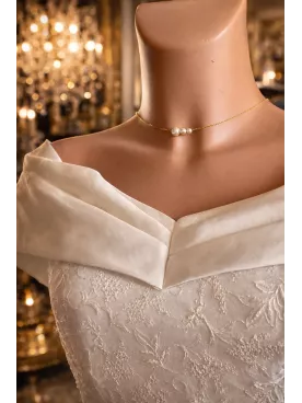 Collier de dos mariée princesse, doré, cristal goutte 24×16 mm, bijoux faits main