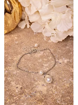 Balaton- Bracelet Mariée Goutte Nacrée – Perle PureCrystal