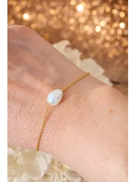 Parure goutte nacrée – Bijoux de Mariée en Perles de Swarovski - Acier Inoxydable