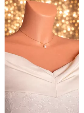 Parure goutte nacrée – Bijoux de Mariée en Perles de Swarovski - Acier Inoxydable