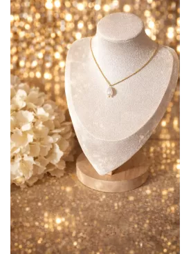 Parure goutte nacrée – Bijoux de Mariée en Perles de Swarovski - Acier Inoxydable