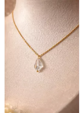 Parure goutte cristal – Bijoux de Mariée en Perles de Swarovski - Acier Inoxydable