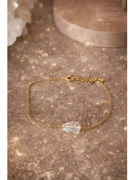 Parure goutte cristal – Bijoux de Mariée en Perles de Swarovski - Acier Inoxydable