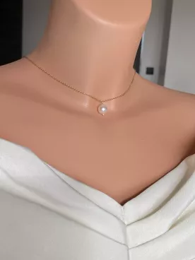 Auralis – Collier de dos mariage doré et perles nacrées, bijou délicat pour robe dos nu