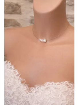 Parure Mariée Perles Swarovski Nacrées – Collier, Bracelet, Boucles & Pics Cheveux – Bijoux Mariage Minimaliste Néria