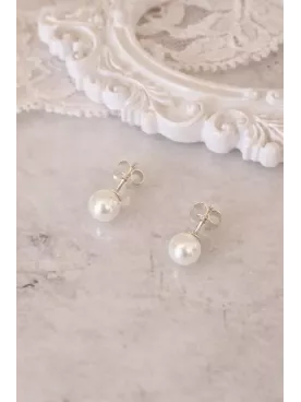 Parure Mariée Perles Swarovski Nacrées – Collier, Bracelet, Boucles & Pics Cheveux – Bijoux Mariage Minimaliste Néria