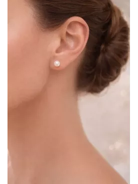 Parure Mariée Perles Swarovski Nacrées – Collier, Bracelet, Boucles & Pics Cheveux – Bijoux Mariage Minimaliste Néria