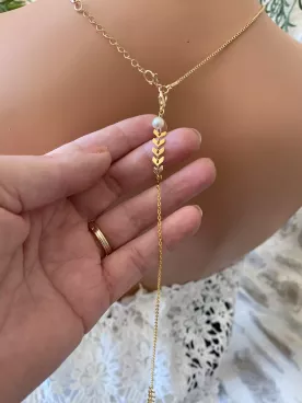 Pendentif de Dos Mariée Douce Moisson