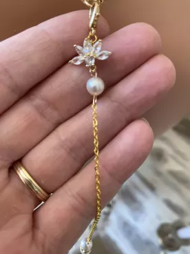 Pendentif de Dos Mariée Fleur de Lune