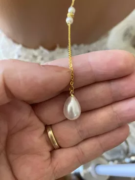 Pendentif de Dos Mariée Fleur de Lune