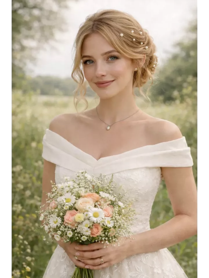 Parure Clémence – Bijoux de Mariée en Perles de Swarovski - Acier Inoxydable