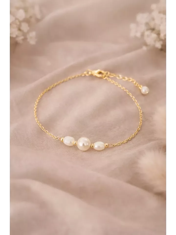 Bracelet Mariée Perles Fines Sirius – Bijou de Mariage Élégant et Minimaliste