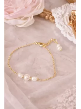 Bracelet Mariée Perles Fines Sirius – Bijou de Mariage Élégant et Minimaliste