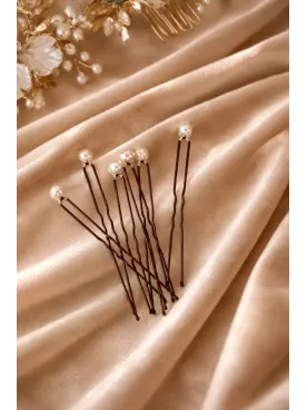 Pics à chignon mariage perles ivoire | Accessoire cheveux mariée chic -Diosa