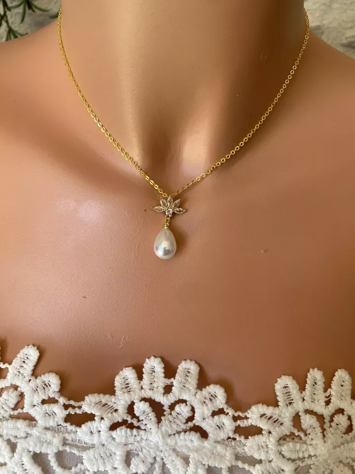 Collier  Mariée Douce Floraison