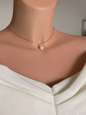 Collier de Dos Mariée Perles Blanches – Bijou de Mariage Élégant-La Belleza Eterna