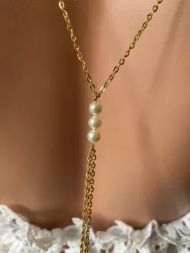 Collier de dos mariée Lysandre