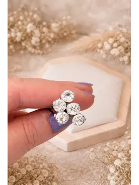 Pics à cheveux mariage cristal 6 mm – Lot de 5 - Étoiles