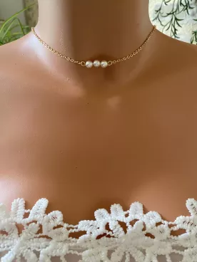 Collier de Dos Mariée Douceur Botanique