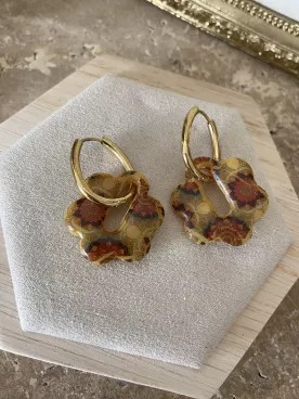 Boucles d’oreilles Héritage Mandala – Création bohème vintage dorée