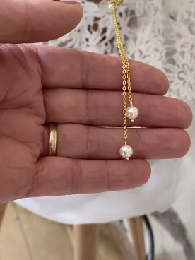 Collier de Dos  Mariée Géométrie Élégante