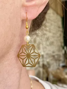Boucles de Mariée Géométrie Élégante