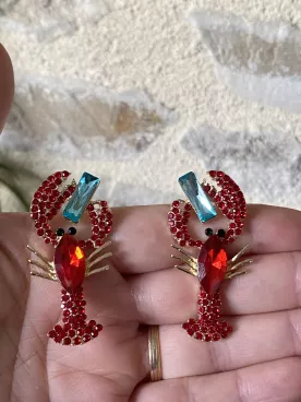 Boucles d’oreilles Homard XXL – Le bijou qui fait sensation cet été