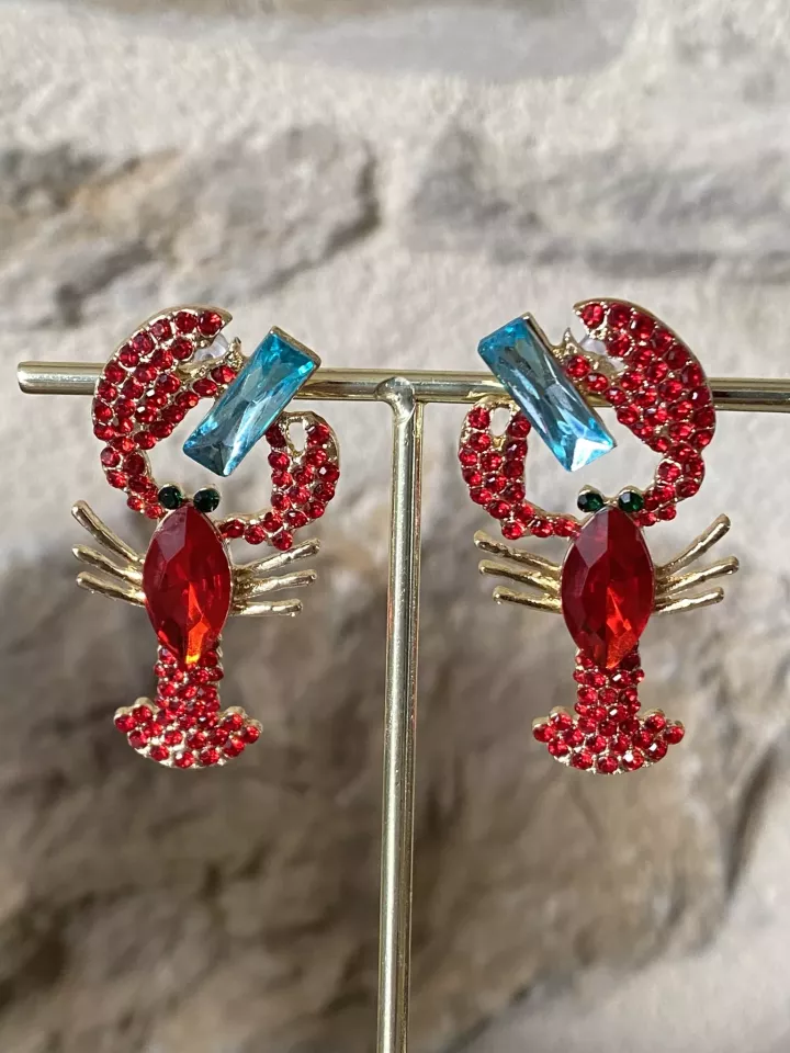Boucles d’oreilles Homard XXL – Le bijou qui fait sensation cet été