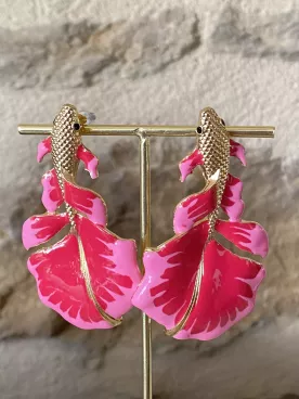 Boucles d’oreilles Poisson rose – Le bijou qui fait sensation cet été