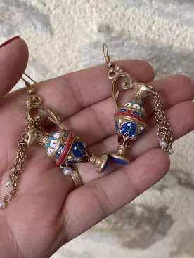 Boucles XXL Jarre Dorée – Inspiration Maroc