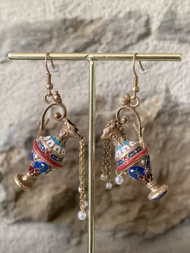 Boucles XXL Jarre Dorée – Inspiration Maroc