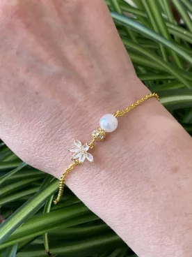 Bracelet mariée Fleur de Grâce