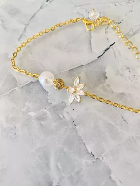 Bracelet mariée Fleur de Grâce