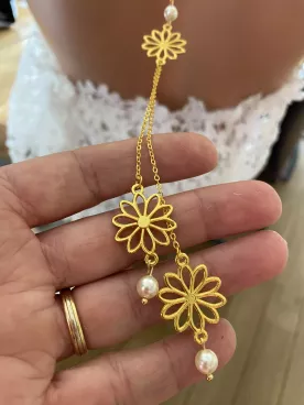 Collier de Dos Mariée Fleurs d’Éclat