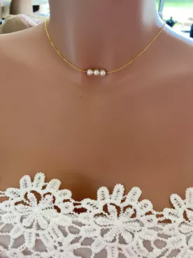 Collier de Dos Mariée Fleurs d’Éclat
