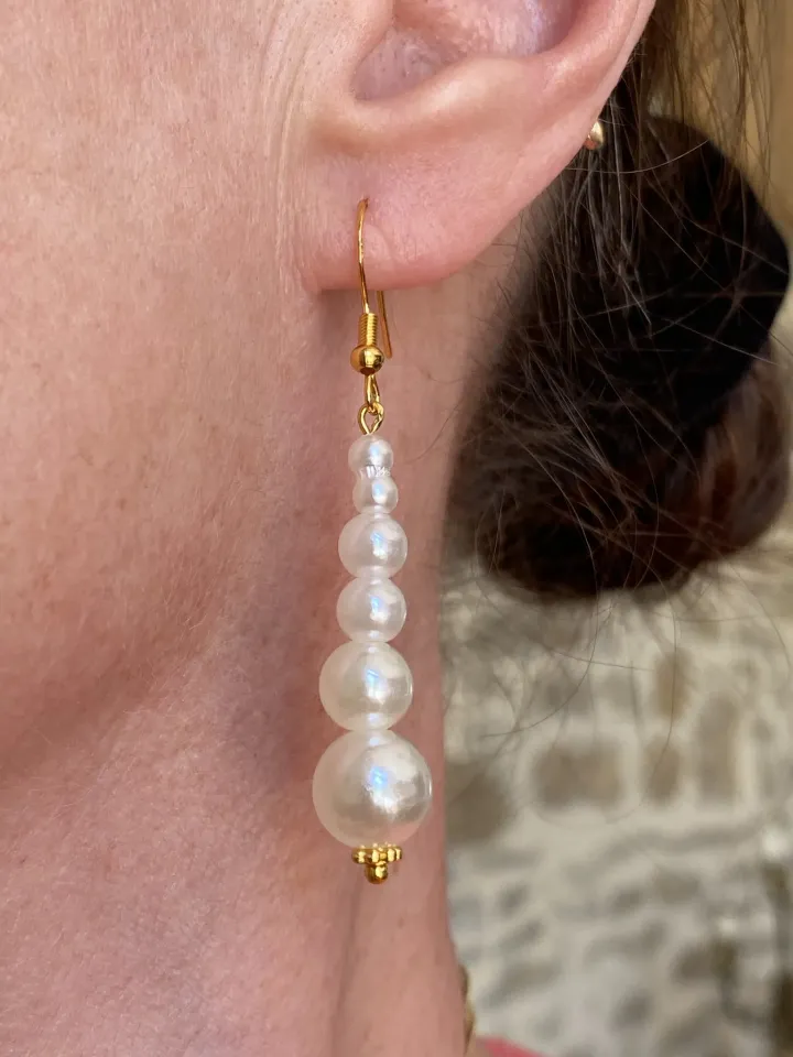 Boucles d'oreilles mariée Maëlle