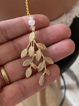 Pendentif de Dos Feuille d’Ivoire