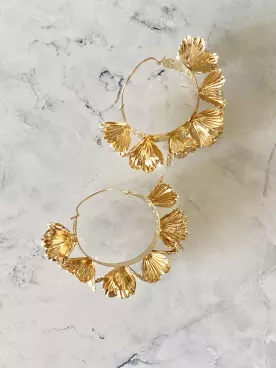 Boucles d’Oreilles Créoles Florales