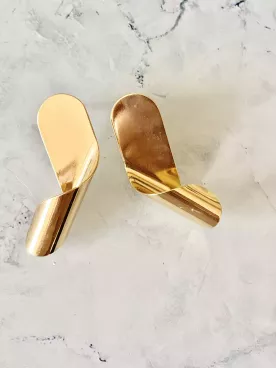 Boucles d’Oreilles Ligne d'Or