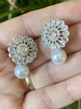 Boucles d’Oreilles Mariée Éclat Nacré