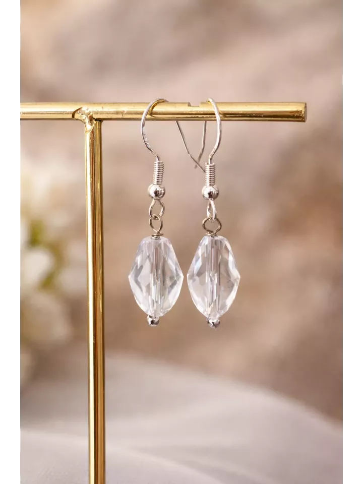 Boucles d’oreilles mariée — Éclat de Cristal, une touche lumineuse et délicate