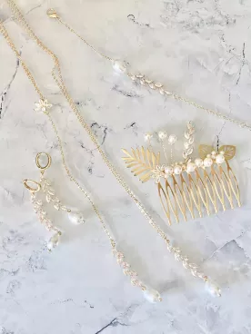 Boucles d'oreilles mariée  Isalyne