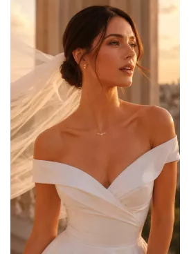 Collier de mariée Évanesce – perles fines et chaîne dorée