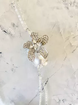 Collier de dos mariée  Rosée Céleste