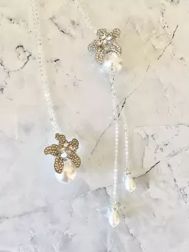 Collier de dos mariée  Rosée Céleste