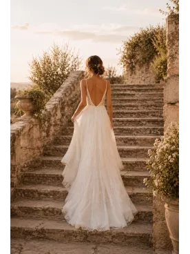 Pics à cheveux mariée Amélia – Lot de 2 pics dorés avec perles nacrées, accessoire cheveux mariage bohème chic